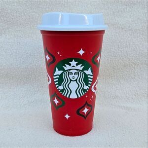 Starbucks Holiday Reusable Cup With Lid 16oz